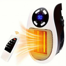 Портативный обогреватель 500W, Portable Heater с пультом и дисплеем / Настенный электрообогреватель (123728)