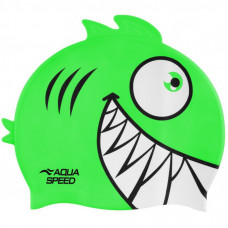 Шапка для плавания Aqua Speed Zoo Pirana 246-11 9699 салатовий Діт OSFM (5908217696991)