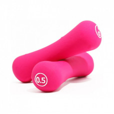 Гантельный набор LiveUp Neoprene Dumbbell неопрен рожевий 2х0,5кг LS2002-B05 (6951376138320)