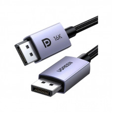 Кабель мультимедийный DisplayPort M to DisplayPort M 1.0m 16K DP118 black Ugreen (15383)