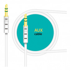 Кабель мультимедийный 3.5mm M to 3.5mm M 1.0m white Piko (1283126489167)