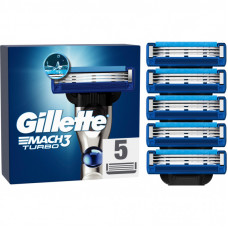 Сменные кассеты Gillette Mach3 Turbo 5 шт. (7702018552344)