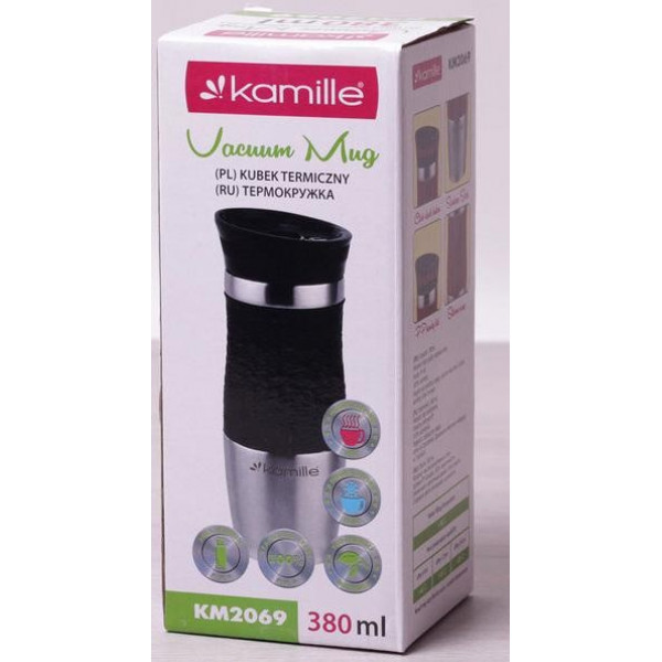 Термокружка Kamille Machiato 380мл з нержавіючої сталі (114138)