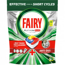 Таблетки для посудомоечных машин Fairy Platinum Plus All in One Lemon 33 шт. (8001841956541)