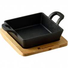 Сковорода MasterPro Foodies cook&share, 12.6x18.5 см з серверувальною дошкою (BGMP-3805-EM)