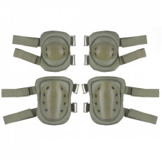 Тактические наколенники 2E + налокотники Green (2E-MILKNAELPADS-SET-OG)
