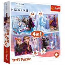 Пазл Trefl Frozen Путешествие в неизвестное 4 in 1 (35, 48, 54, 70) элемента (5900511343236)