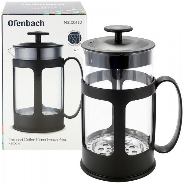 Френч-прес Ofenbach Morgen 1000мл з пластиковою ручкою (110538) Френч-прес Ofenbach Morgen 1000мл з пластиковою ручкою (110538)