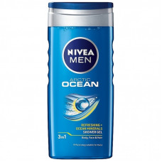 Гель для душа Nivea Men 3 в 1 Arctic Ocean Для тела, лица и волос 250 мл (4005900654250/4006000009391)
