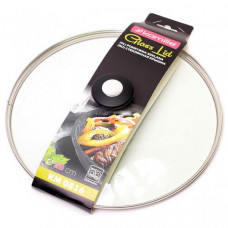 Кришка скляна Kamille Dominica Black Ø28см (134638)