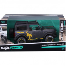 Машина Maisto Ford Bronco 2021 Badlands 1:24 Серый металлик (32541 met. grey)