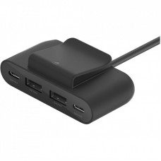 Концентратор 2хUSB-C/2хUSB-A 2.0m black Belkin (BUZ001BT2MBKB7)