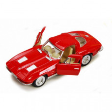 Детская модель машинки Corvette "Sting Rey" 1963 Kinsmart KT5358W инерционная, 1:32 (Red)