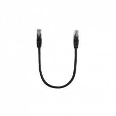 Патч-корд 0.5м, UTP, Cat.6, RJ45, CU, black Ritar (PCR-CU6/0.5Bl)