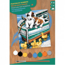 Набор для творчества Sequin Art PAINTING BY NUMBERS JUNIOR Puppies and Ducks (SA1332)