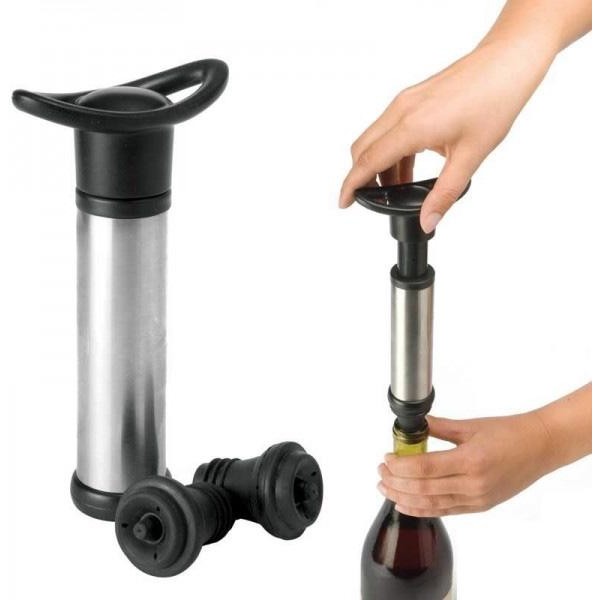 Помпа для вина Vacuum Wine Saver з пробкою, вакуумний насос для закупорювання пляшки (135648) Помпа для вина Vacuum Wine Saver з пробкою, вакуумний насос для закупорювання пляшки (135648)