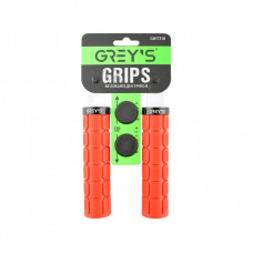 Грипсы Grey's с резиновым покрытием 2 шт 130 мм Red (GR17310)