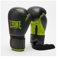 Боксерские перчатки Leone GN313 Waves Black 10 унцій (GN313_Black_10oz)