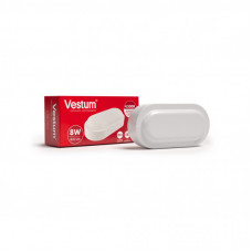 Светильник Vestum ЖКХ LED 8W овал 4500K 220V (1-VS-7201)