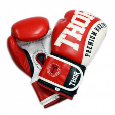 Боксерские перчатки Thor Shark PU-шкіра 16oz Червоні (8019/02(PU) RED 16 oz.)