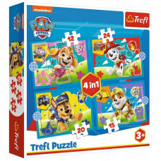Пазл Trefl Paw Patrol Бегущий 4 в 1 (12, 15, 20, 24) элемента (5900511346282)