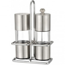 Набір для спецій Kamille Grinder Set перцемолка та сільничка на підставці 10х14.5см (111658)