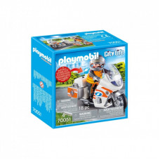 Конструктор Playmobil City life Мотоцикл МЧС (70051)