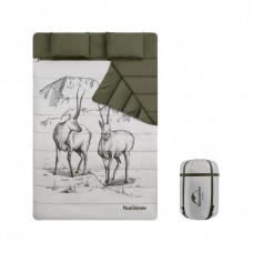 Спальный мешок Naturehike двомісний із подушками NH21MSD06 Green (6927595795330)
