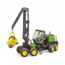 Спецтехника Bruder Харвестер John Deere 1270G с 1 бревном (02135)