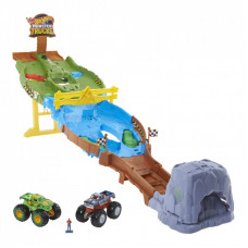 Автотрек Hot Wheels Гонки титанов серии Monster Trucks (HGV12)