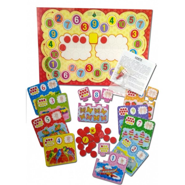 Детская настольная игра-квест  "Цифры" 84405, 10 игр в 1