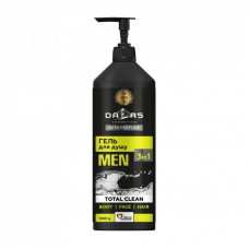 Гель для душа Dalas Cosmetics Total Clean 3 в 1 для мужчин 1000 г (4260637721280)