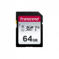 Карта памяти Transcend 64GB SDXC class 10 UHS-I U1 V10 (TS64GSDC300S)