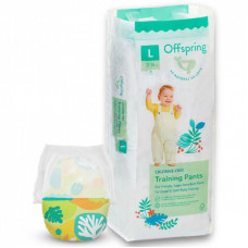 Подгузники Offspring трусики Размер L (9-14 кг) 36 шт, Лес (9355465009091) (DP-OI-FAP-L36P-FRT)