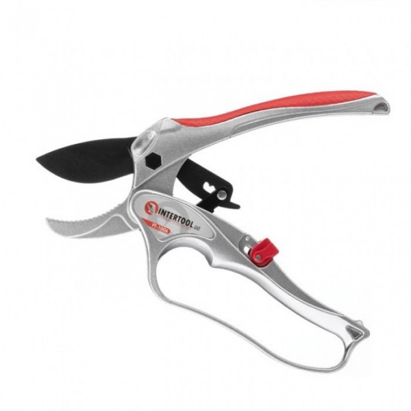 Секатор с храповым механизмом 180мм INTERTOOL FT-1006 (107078)