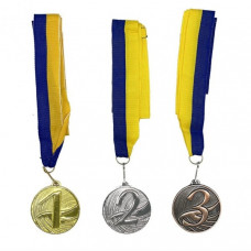 Набор(комплект) медалей № 1 NE-LG-M123, 1, 2, 3 место с лентами