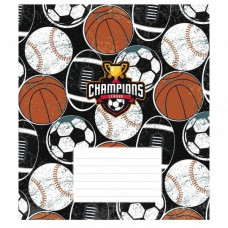 Тетрадь ученическая "Champions" 012-3342K-1 в клетку, 12 листов