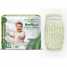Подгузники Clearly Herbal Bamboo, розмір 4 (7-12 кг), 24 шт (1136)