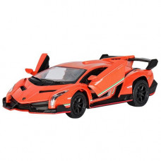 Детская коллекционная  машинка Lamborghini Veneno KT5367W инерционная (Оранжевый)