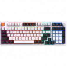 Клавиатура GamePro MK170W Hot-Swap Red Swich RGB USB UA White (MK170W)