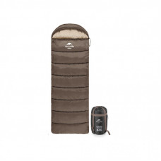 Спальный мешок Naturehike з капюшоном U250 NH20MSD07 (6°C) правий, коричневий (6927595767207-R)