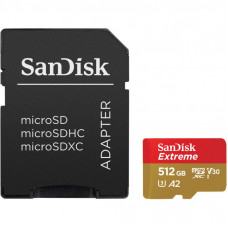 Карта памяти SanDisk 512GB microSD class 10 UHS-I U3 V30 Extreme (SDSQXAV-512G-GN6MA)