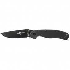Нож Ontario Knife RAT I AUS-8 Black, Black Blade (ON8846)