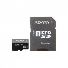 Карта памяти ADATA 32Gb microSDHC Ultra UHS-I +SD адаптер Class 10 (AUSDH32GUICL10-RA1)