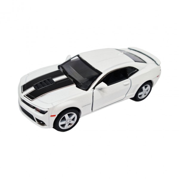 Инерционная машинка Chevrolet Camaro Kinsmart KT5383WF металлическая, 1:38 (Белый)