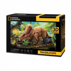Пазл Cubic Fun 3D National Geographic Dino Трицератопс (DS1052h)