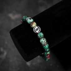 Мужской браслет со знаком Зодиака Скорпион из натурального камня Риби (2739593589)