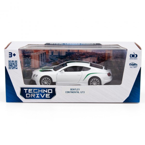 Детская автомодель BENTLEY CONTINENTAL GT3 TechnoDrive 250258 белый Детская автомодель BENTLEY CONTINENTAL GT3 TechnoDrive 250258 белый