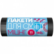 Пакеты для мусора Добра Господарочка крепкие черные 160 л 11 шт. (4820086521819)
