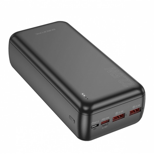 Внешний аккумулятор Power bank BOROFONE B38B 30000mAh PD22,5W+быстрая зарядка батарея зарядка Черный (108498) Внешний аккумулятор Power bank BOROFONE B38B 30000mAh PD22,5W+быстрая зарядка батарея зарядка Черный (108498)
